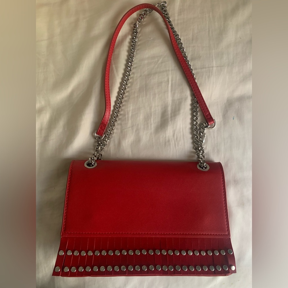Zara fringe and studded shoulder and crossbody bag